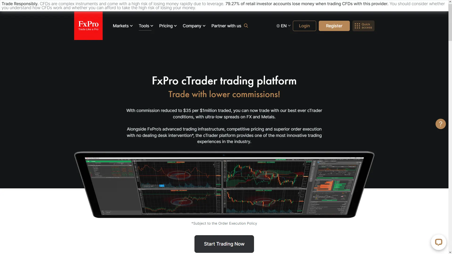 FX Pro Recenzia – Otvorené API cTrader je k dispozícii na FxPro