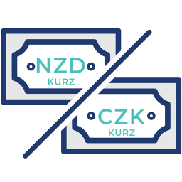 NZD-CZK-menovy-par