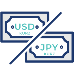 americký dolár a japonský jen